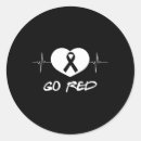 Search for heart disease ribbon stickers Congenital heart defect awareness