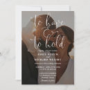 Search for to have and to hold wedding invitations Black and white