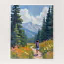 Search for hiking trails puzzles Trees