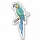 Search for blue macaw stickers Tropical