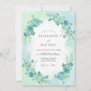 Search for aqua blue floral wedding invitations Roses