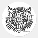 Search for black and white tiger stickers Wild animals