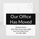 Search for business moving postcards We have moved