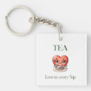 Search for love tea key rings Cute