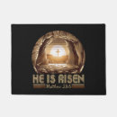 Search for easter doormats Risen jesus