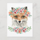 Search for flower fox postcards Woods