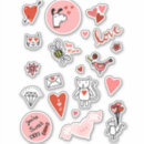 Search for squirrel valentine stickers Pink