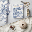 Search for indigo wrapping paper Toile