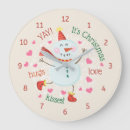Search for holiday snowman clocks Happy