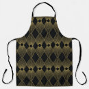 Search for art deco pattern aprons Black