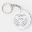 Search for angel wing key rings In loving memory
