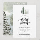 Search for rustic winter bridal shower invitations Typography
