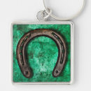 Search for lucky horseshoe key rings Green