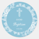 Search for blue lace stickers Baby boy