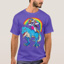Search for unicorn riding dinosaur tshirts Rainbow