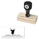 Search for deer head rubber stamps Return address