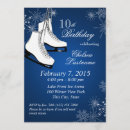 Search for ice skating birthday invitations Winter