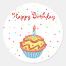 Search for happy birthday cupcake stickers Party