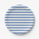 Search for blue and white striped plates Stripes