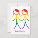 Search for lesbian invitations wedding rsvp cards Colourful