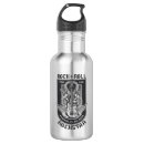Search for music water bottles Black and white
