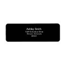 Search for black return address labels Trendy