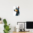 Search for doberman art Watercolor