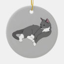 Search for russian blue cat christmas tree decorations Grey