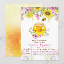 Search for honey bee baby shower invitations Sunflower