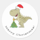 Search for dinosaur in santa hat stickers Merry christmas