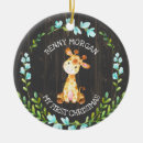 Search for giraffe christmas tree decorations Baby's first christmas