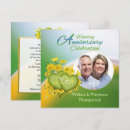 Search for square wedding anniversary invitations Yellow