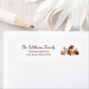 Search for autumn foliage return address labels Floral