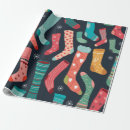 Search for cute socks wrapping paper Winter