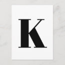 Search for the letter k postcards Minimalist