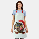 Search for funny birds aprons Owl