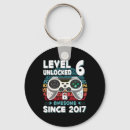 Search for 6th birthday rounded key rings Geek