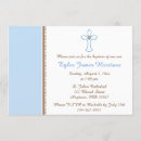 Search for blue and brown christening invitations Catholic