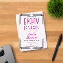 Search for 80 and fabulous invitations 80 year old