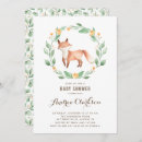 Search for fox baby shower invitations Watercolor