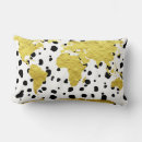 Search for map world cushions Black and white