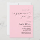 Search for pastel engagement party invitations Minimalist
