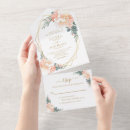 Search for mint and peach wedding invitations Chic