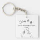Search for 21 party key rings Twenty first birthday