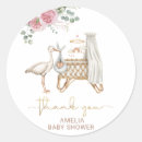 Search for elegant stork baby shower stickers Watercolor