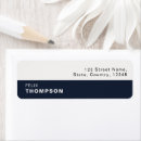 Search for dark blue return address labels Contemporary