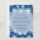 Search for holiday rehearsal dinner invitations Snowflakes