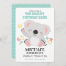 Search for baby koala birthday invitations For kids