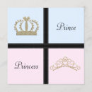 Search for prince or princess gender reveal invitations Baby