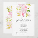 Search for rose bridal shower invitations Watercolor flowers